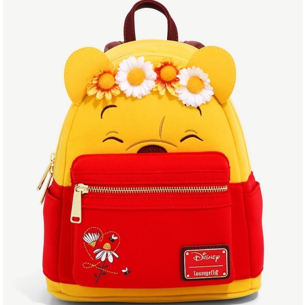 Loungefly Winnie the Pooh Floral Crown Flock Backpack BoxLunch Exclusive - BNWT